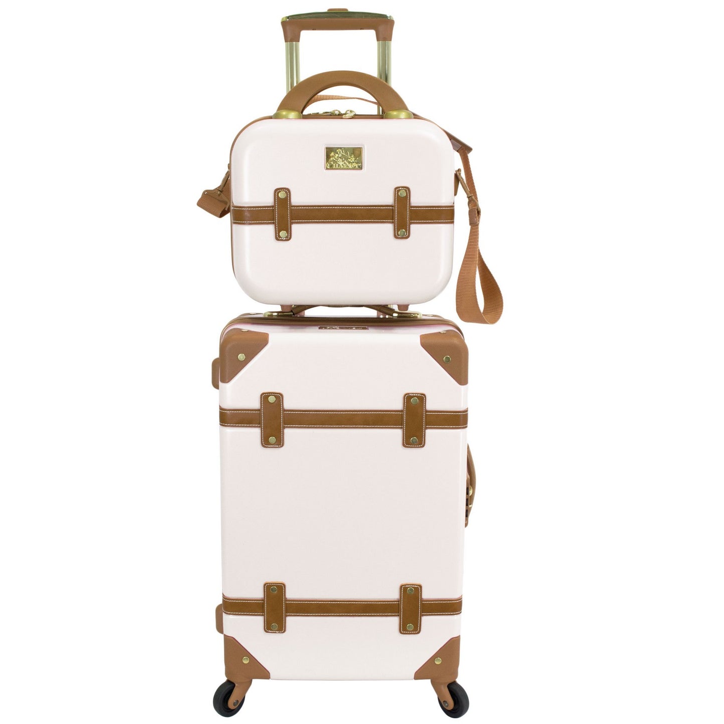 Chariot Gatsby 2-Piece Hardside Carry-On Spinner Luggage Set - Ivory