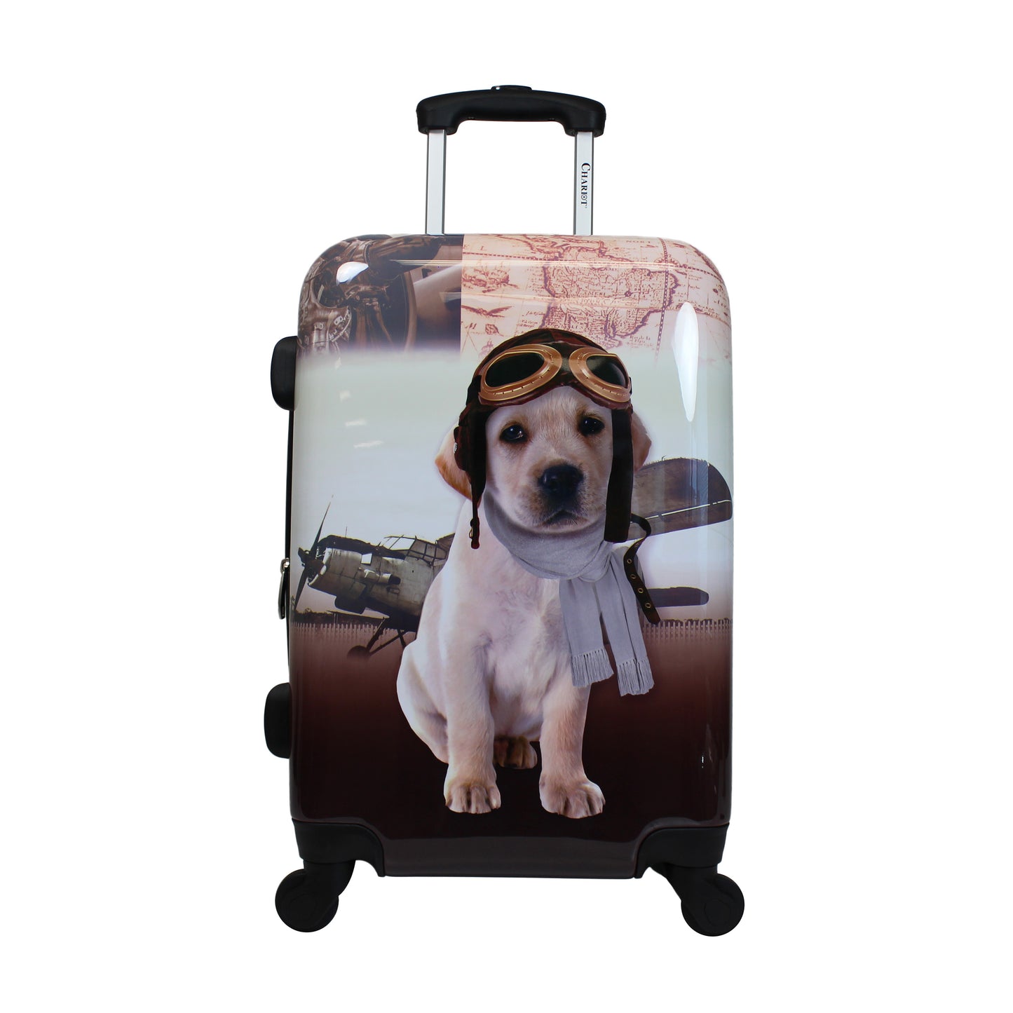 Chariot 20" Lightweight Spinner Carry-On Upright Suitcase - Cat Pilots