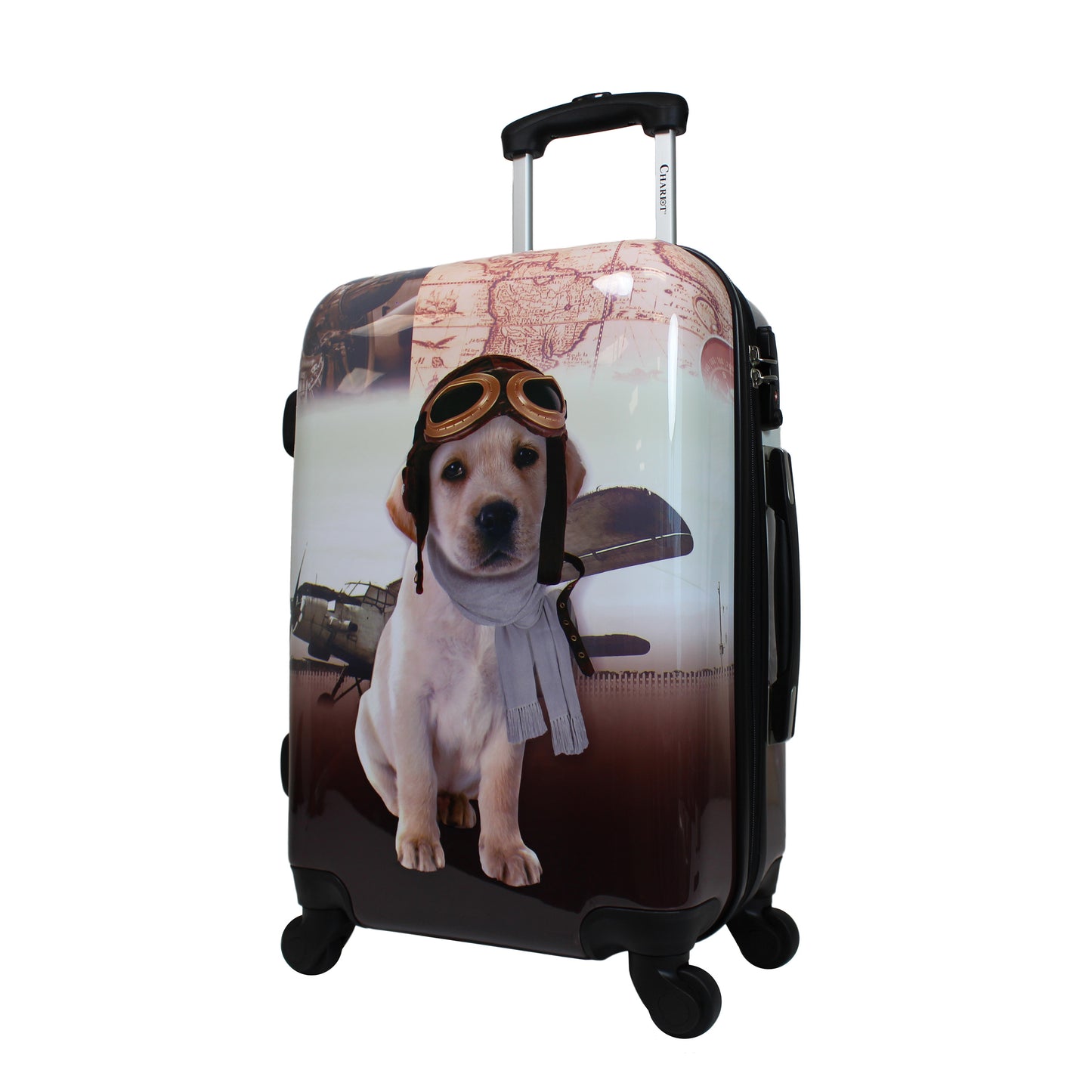 Chariot 20" Lightweight Spinner Carry-On Upright Suitcase - Cat Pilots