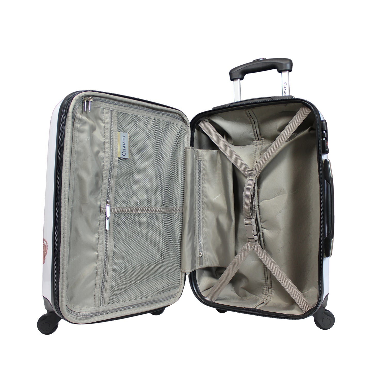 Chariot 20" Lightweight Spinner Carry-On Upright Suitcase - Cat Pilots
