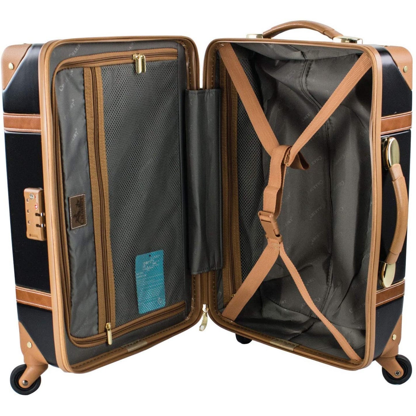 Chariot Gatsby 2-Piece Hardside Carry-On Spinner Luggage Set - Ivory
