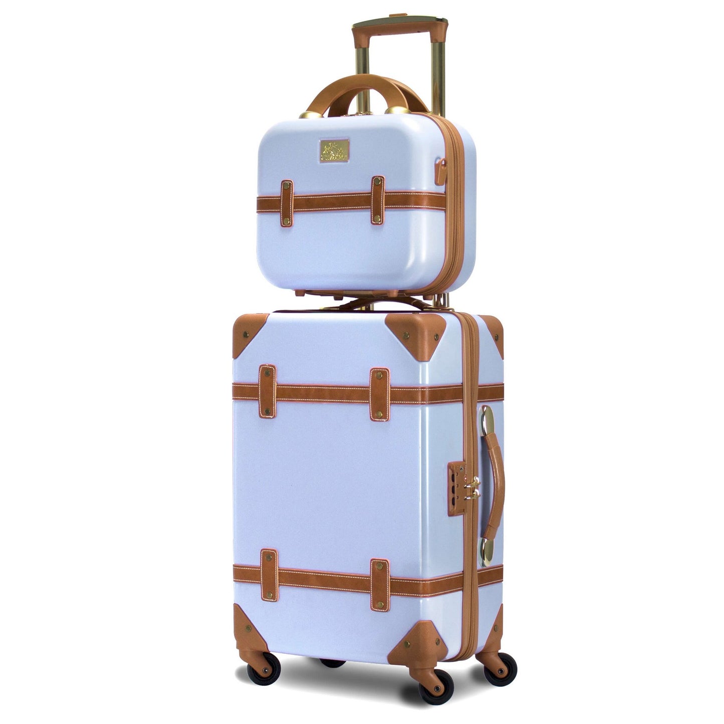 Chariot Gatsby 2-Piece Hardside Carry-On Spinner Luggage Set - Ivory