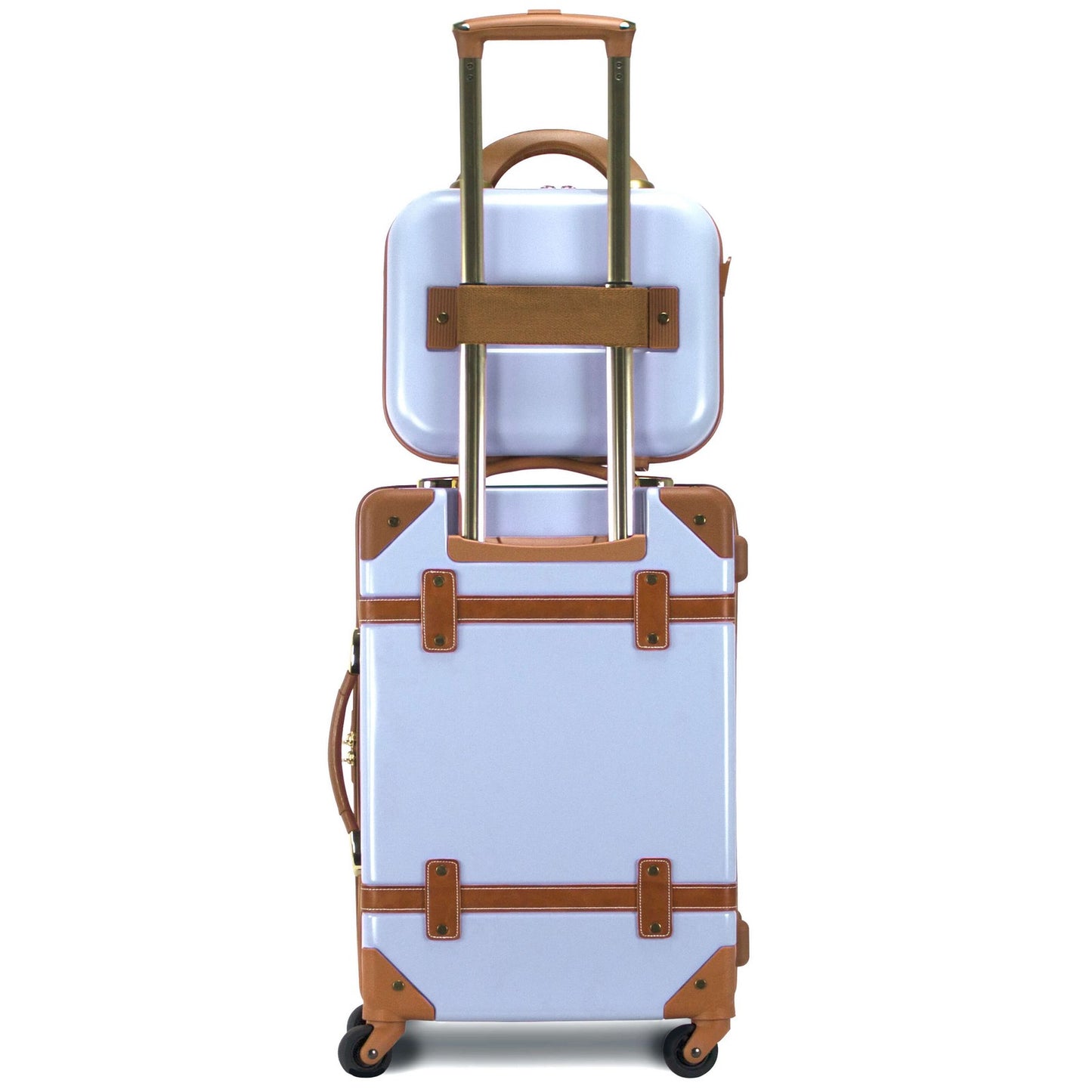 Chariot Gatsby 2-Piece Hardside Carry-On Spinner Luggage Set - Ivory