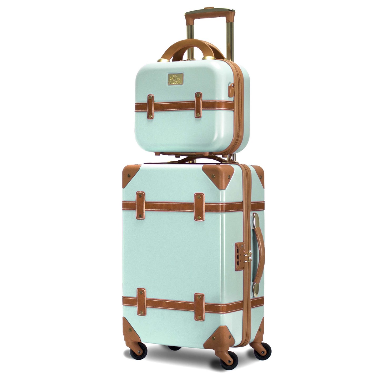 Chariot Gatsby 2-Piece Hardside Carry-On Spinner Luggage Set - Ivory