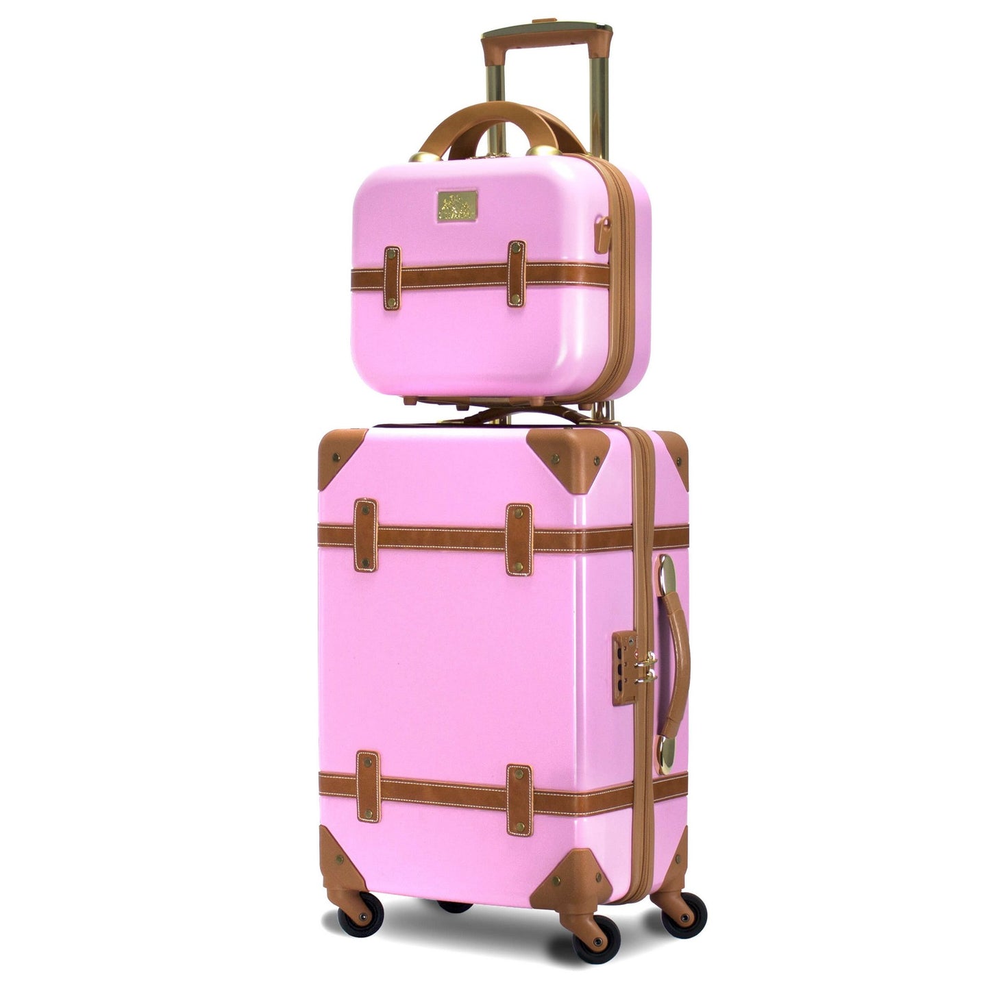 Chariot Gatsby 2-Piece Hardside Carry-On Spinner Luggage Set - Ivory